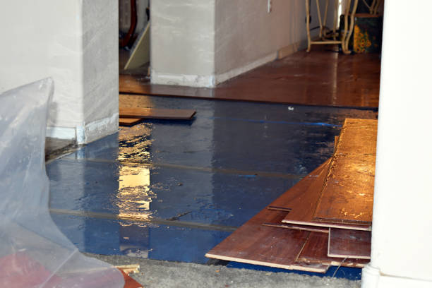 Professional Flood Cleanup technician working in Port Austin, MI